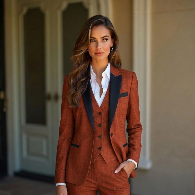 LUXE POWER 3-PIECE SUIT SET
