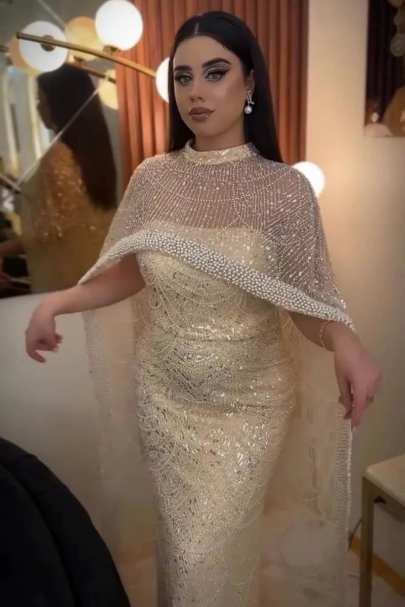 JESSICA LUXURY BEADED EVENING GOWN