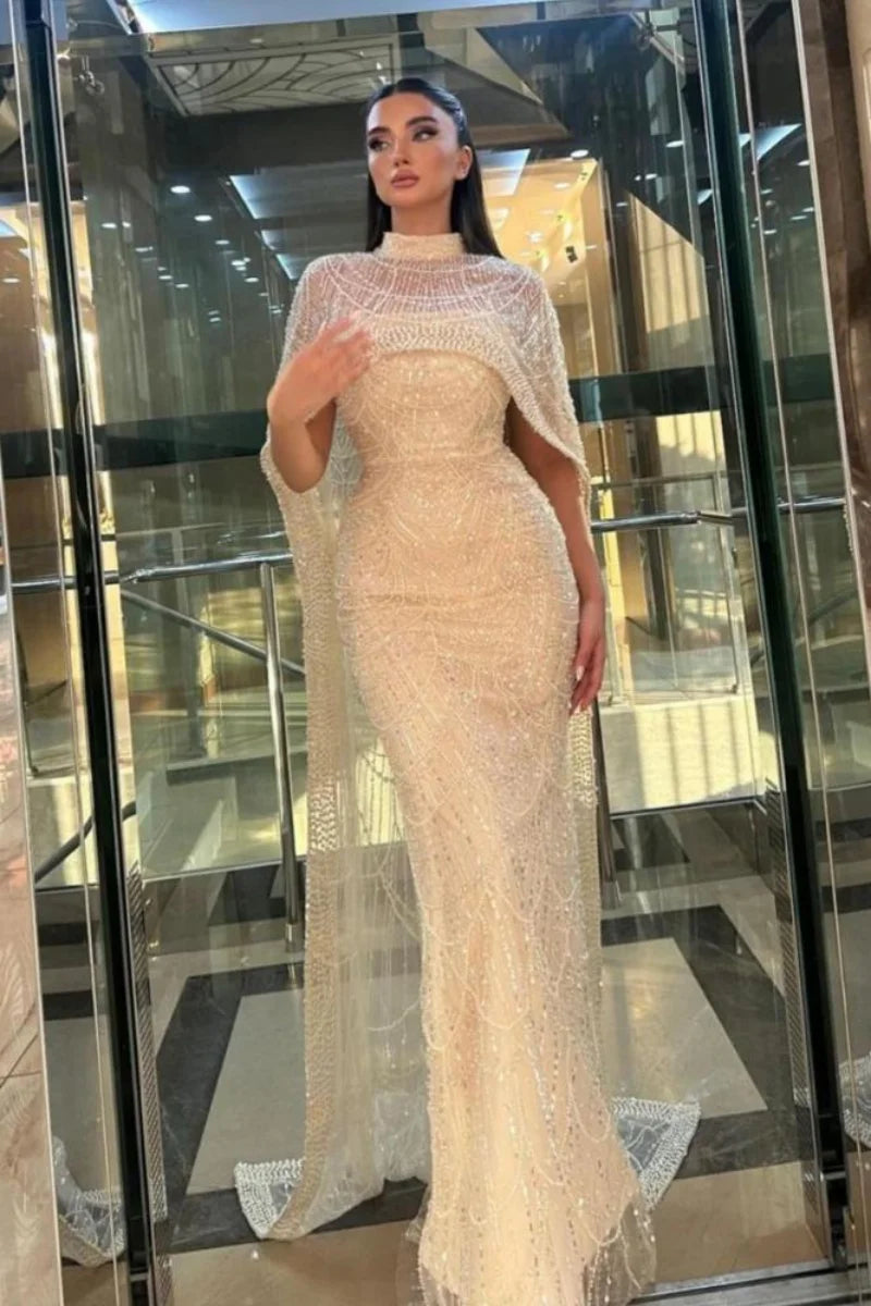 JESSICA LUXURY BEADED EVENING GOWN