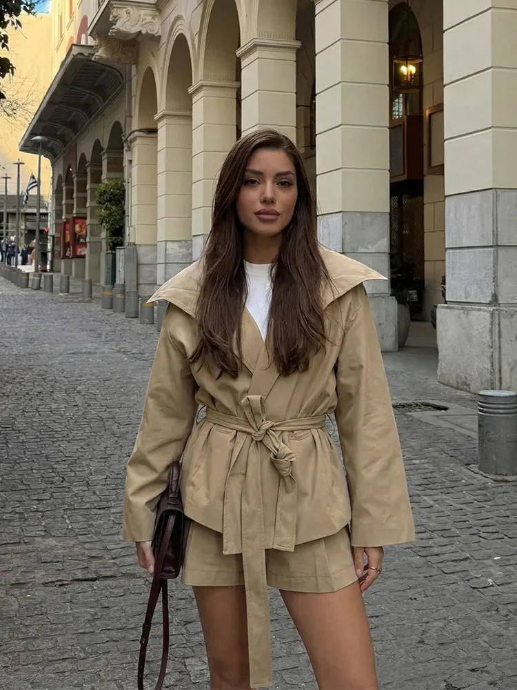 KHAKI CHIC TRENCH SET