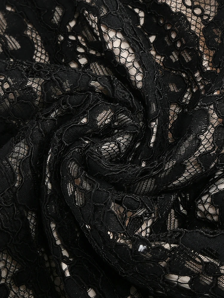 MIDNIGHT LACE BODYCON DRESS