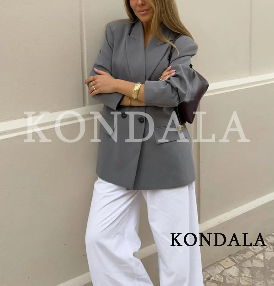 MINIMAL CHIC DOUBLE-BREASTED BLAZER