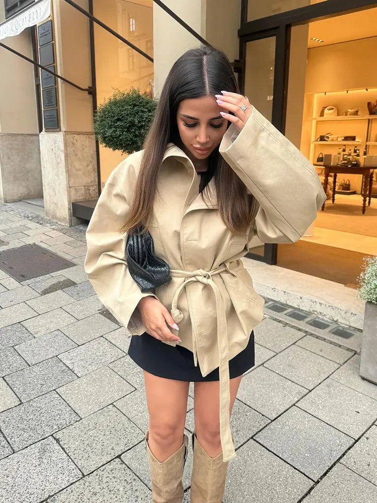 KHAKI CHIC TRENCH SET