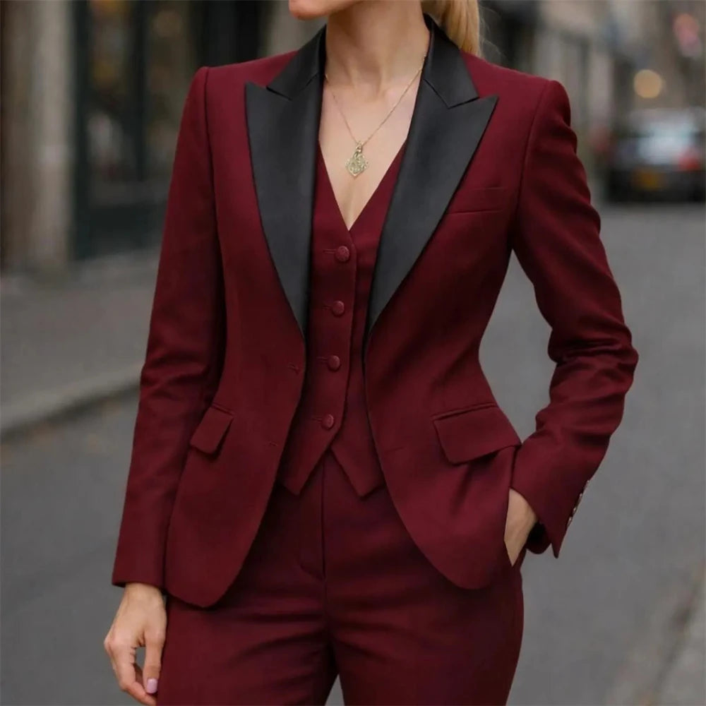 LUXE POWER 3-PIECE SUIT SET