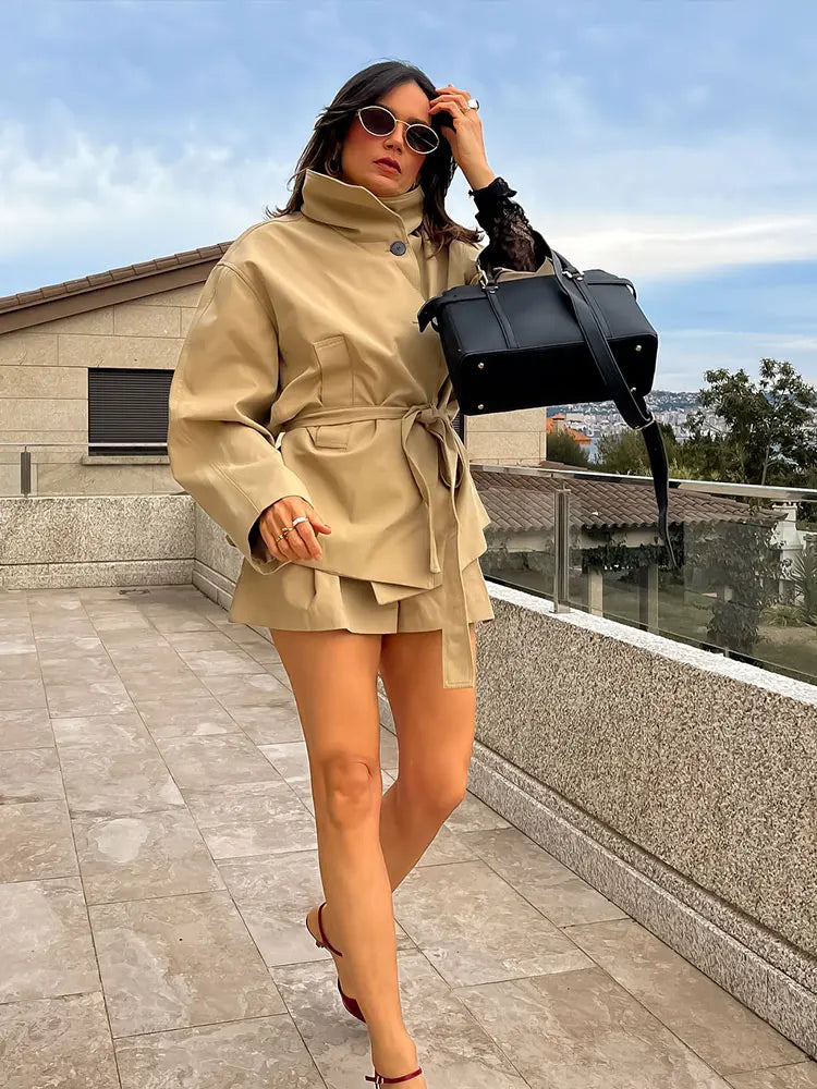 KHAKI CHIC TRENCH SET