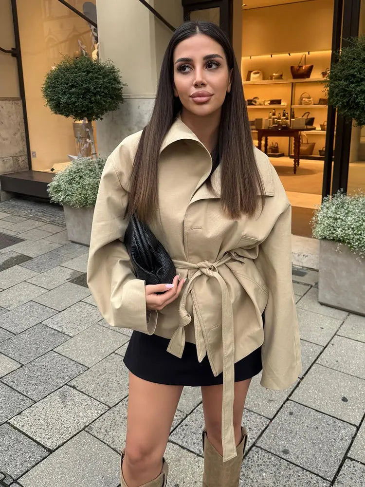 KHAKI CHIC TRENCH SET