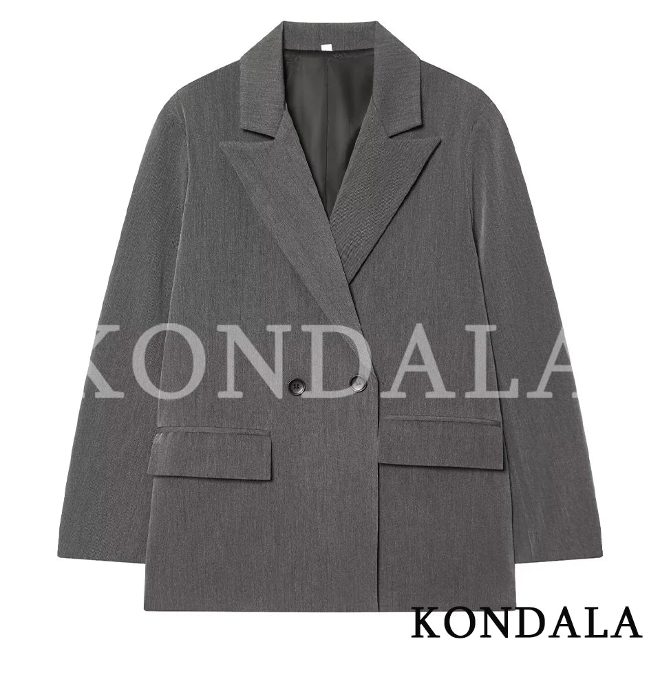 MINIMAL CHIC DOUBLE-BREASTED BLAZER