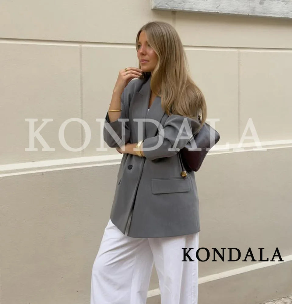 MINIMAL CHIC DOUBLE-BREASTED BLAZER