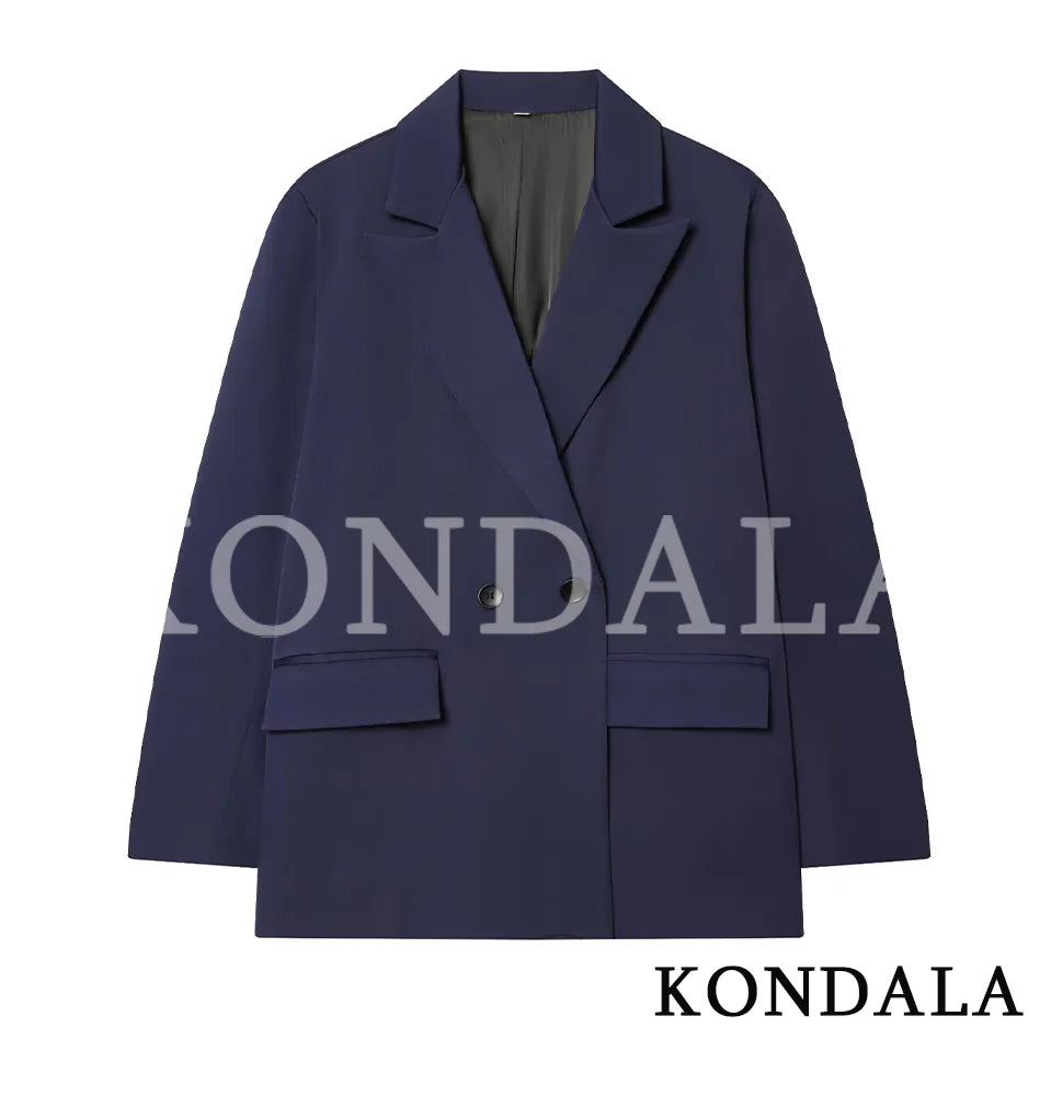 ELEGANT COMMUTE DOUBLE-BREASTED BLAZER WOMEN VINTAGE