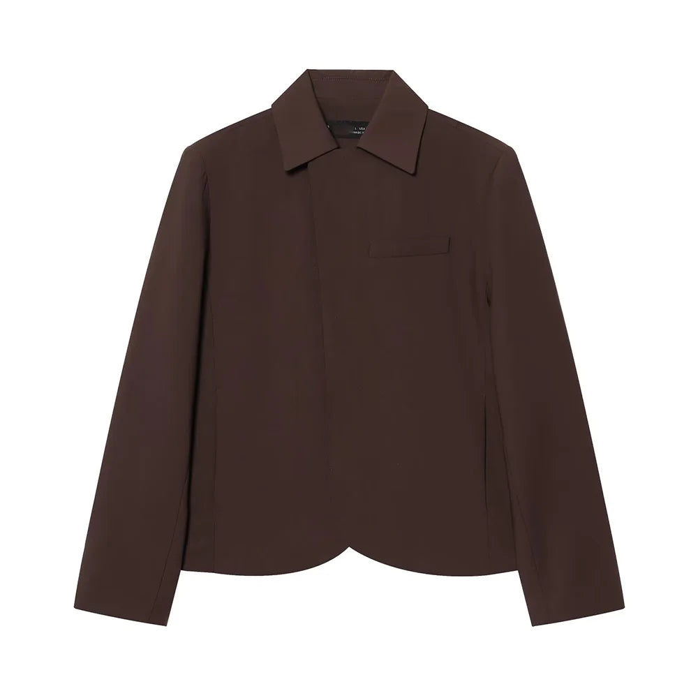 SPRING 2-PIECE SHORTS SUIT SOLID DOUBLE-BREASTED