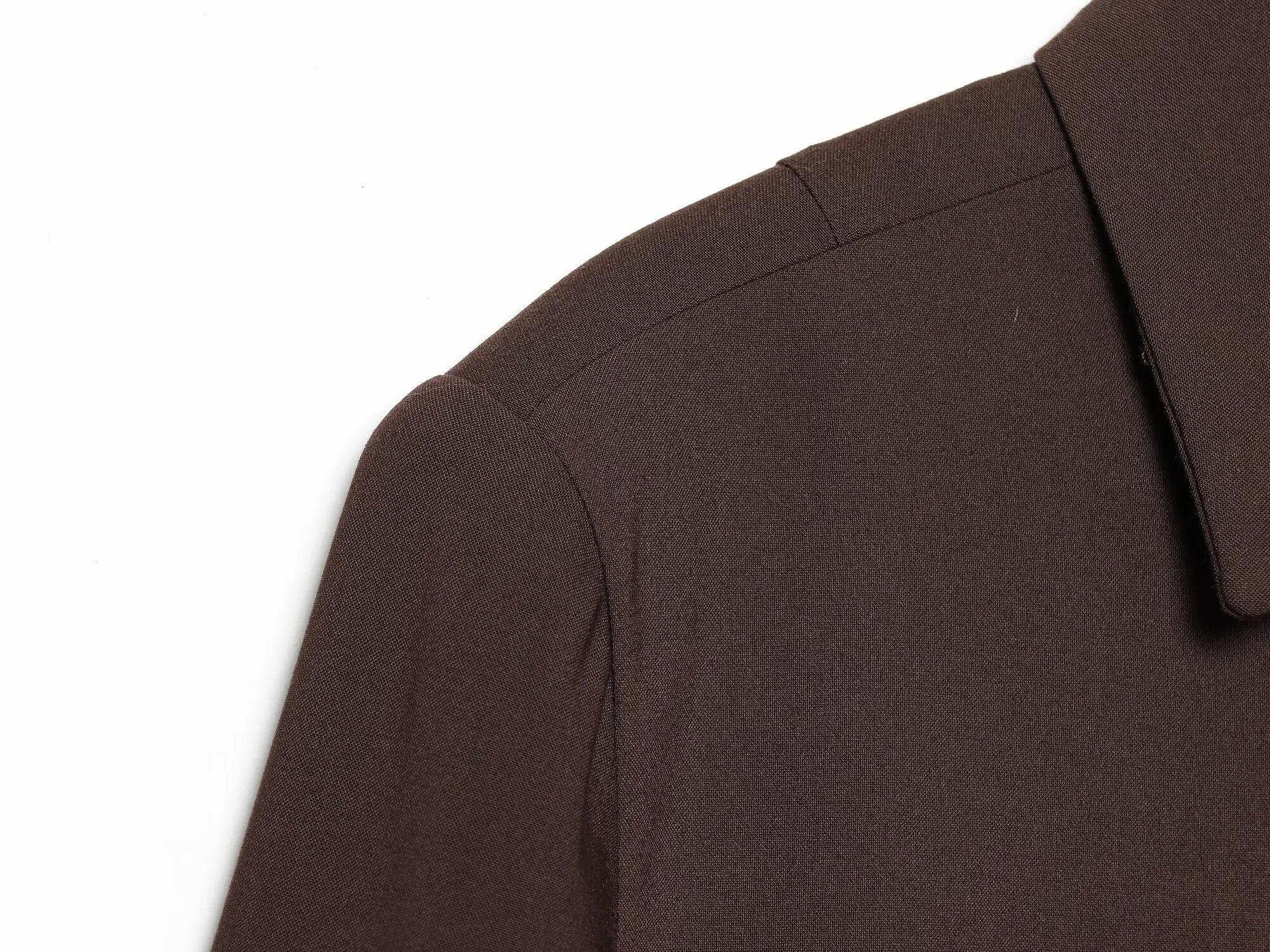 SPRING 2-PIECE SHORTS SUIT SOLID DOUBLE-BREASTED