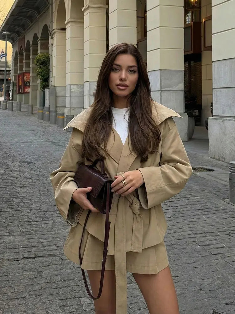 KHAKI CHIC TRENCH SET